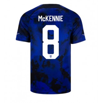 Förenta staterna Weston McKennie #8 Borta Kläder VM 2022 Kortärmad